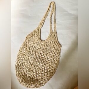 Netted Sparkly Beach Bag